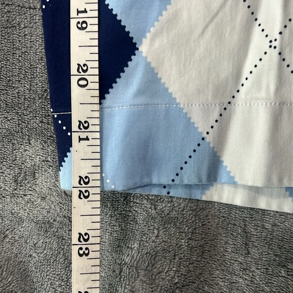 LoudMouth Golf Shorts, Argyle Blue and White Plaid Mens Size 34 - Picture 6 of 8